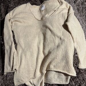 Aerie Oversized Beige Sweater M